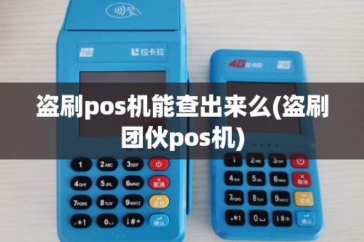 盗刷pos机能查出来么(盗刷团伙pos机)