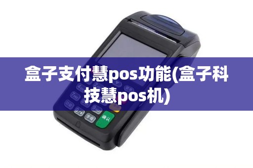 盒子支付慧pos功能(盒子科技慧pos机)