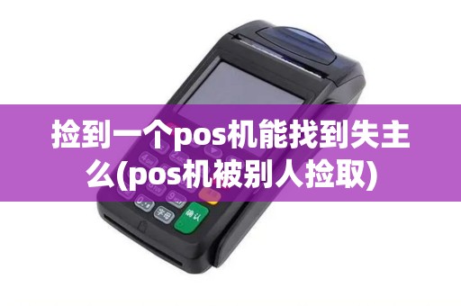 捡到一个pos机能找到失主么(pos机被别人捡取)