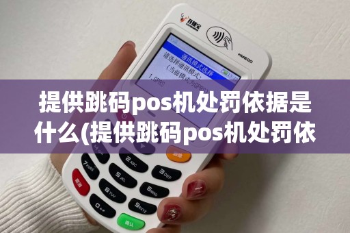 提供跳码pos机处罚依据是什么(提供跳码pos机处罚依据)