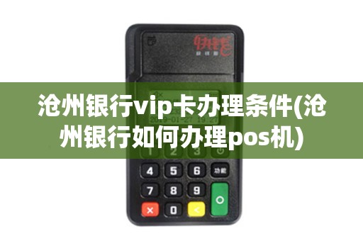 沧州银行vip卡办理条件(沧州银行如何办理pos机)