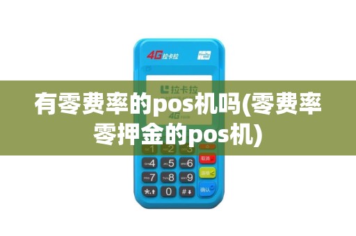 有零费率的pos机吗(零费率零押金的pos机)