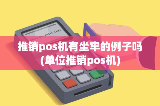 推销pos机有坐牢的例子吗(单位推销pos机)