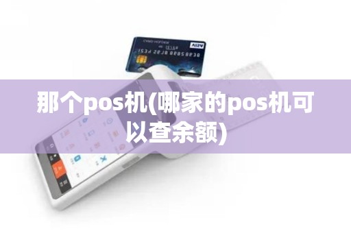 那个pos机(哪家的pos机可以查余额)