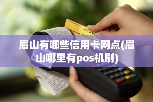 眉山有哪些信用卡网点(眉山哪里有pos机刷)