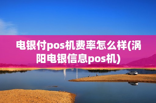 电银付pos机费率怎么样(涡阳电银信息pos机)