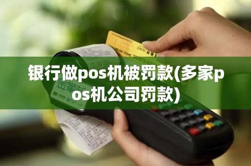 银行做pos机被罚款(多家pos机公司罚款)