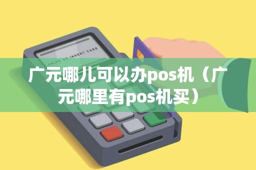 广元哪儿可以办pos机（广元哪里有pos机买）