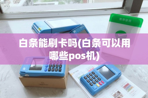 白条能刷卡吗(白条可以用哪些pos机)