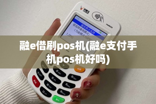 融e借刷pos机(融e支付手机pos机好吗)