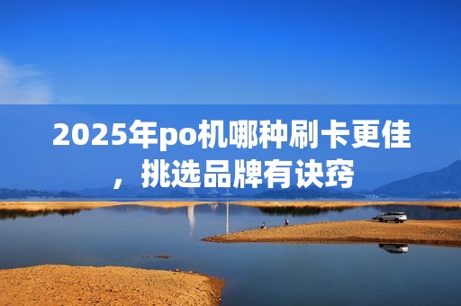 2025年po机哪种刷卡更佳，挑选品牌有诀窍
