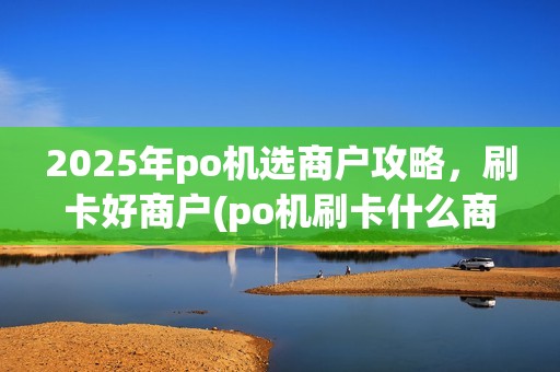 2025年po机选商户攻略，刷卡好商户(po机刷卡什么商户好用点)