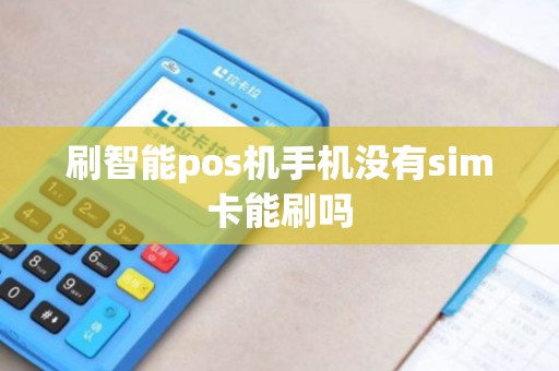 刷智能pos机手机没有sim卡能刷吗