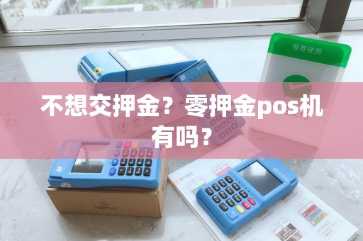 不想交押金？零押金pos机有吗？