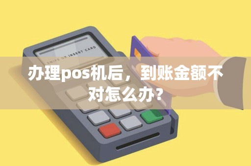 办理pos机后，到账金额不对怎么办？