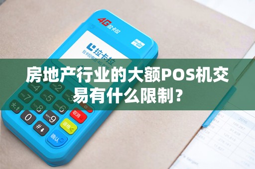 房地产行业的大额POS机交易有什么限制？