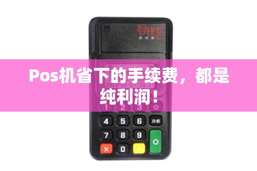 Pos机省下的手续费，都是纯利润！
