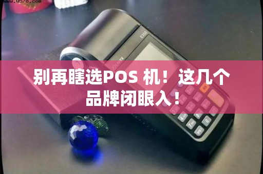 别再瞎选POS 机！这几个品牌闭眼入！
