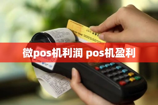 微pos机利润 pos机盈利