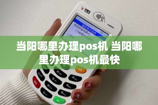 当阳哪里办理pos机 当阳哪里办理pos机最快