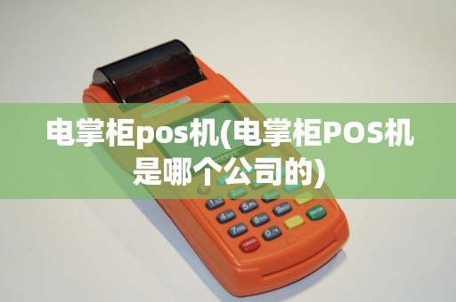 电掌柜pos机(电掌柜POS机是哪个公司的)