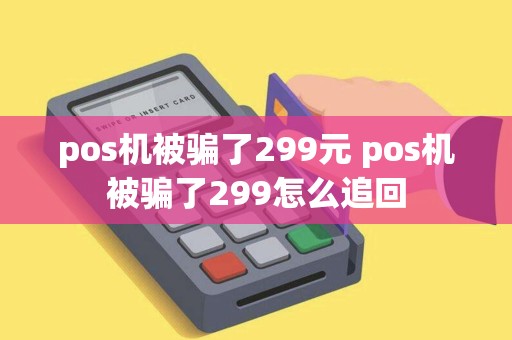 pos机被骗了299元 pos机被骗了299怎么追回