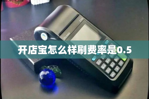 开店宝怎么样刷费率是0.5