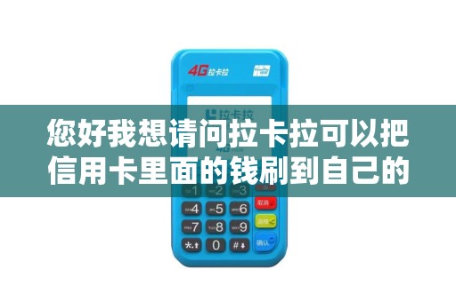您好我想请问拉卡拉可以把信用卡里面的钱刷到自己的储蓄...