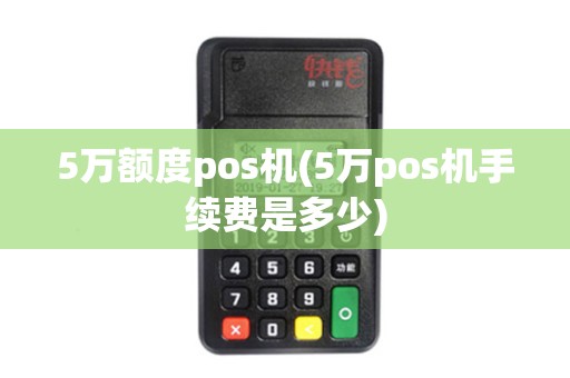 5万额度pos机(5万pos机手续费是多少)