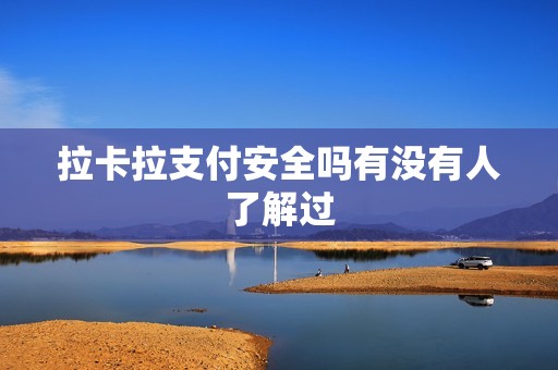 拉卡拉支付安全吗有没有人了解过