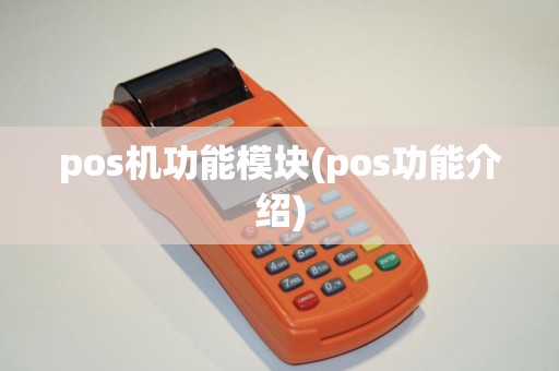 pos机功能模块(pos功能介绍)