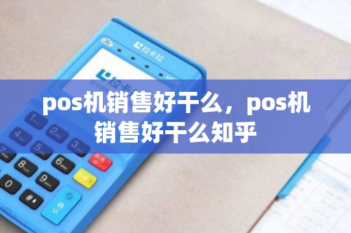 pos机销售好干么，pos机销售好干么知乎