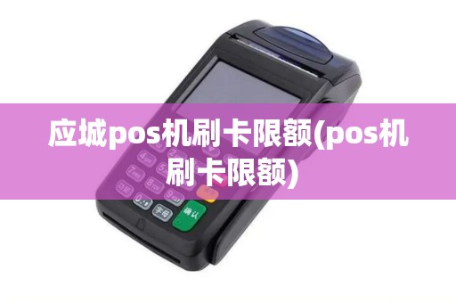 应城pos机刷卡限额(pos机 刷卡限额)