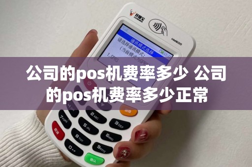 公司的pos机费率多少 公司的pos机费率多少正常