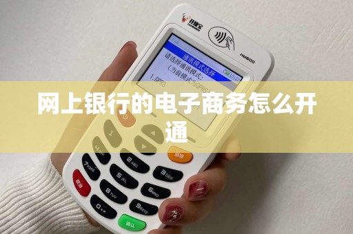 网上银行的电子商务怎么开通