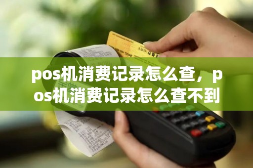 pos机消费记录怎么查，pos机消费记录怎么查不到