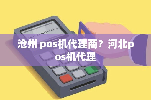沧州 pos机代理商？河北pos机代理