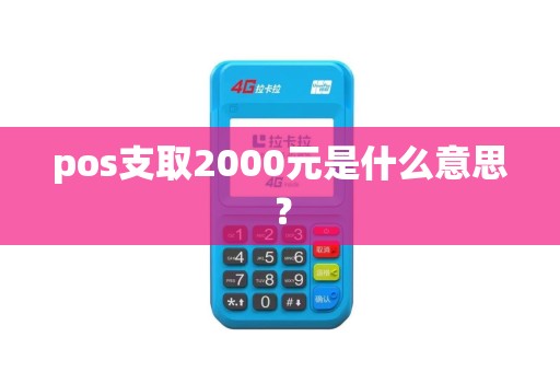 pos支取2000元是什么意思？