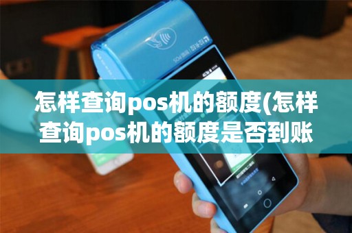 怎样查询pos机的额度(怎样查询pos机的额度是否到账)