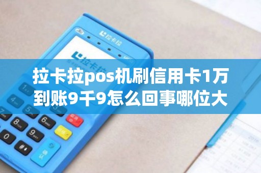 拉卡拉pos机刷信用卡1万到账9千9怎么回事哪位大佬请多多指教