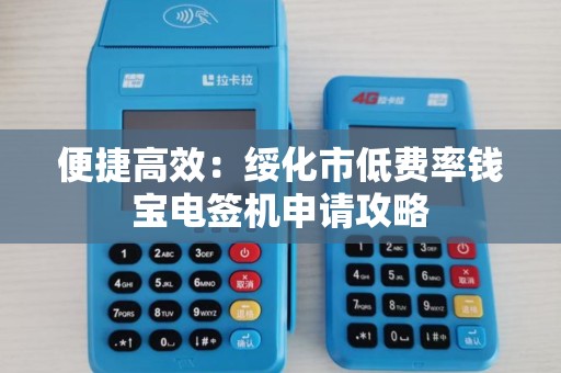 便捷高效：绥化市低费率钱宝电签机申请攻略