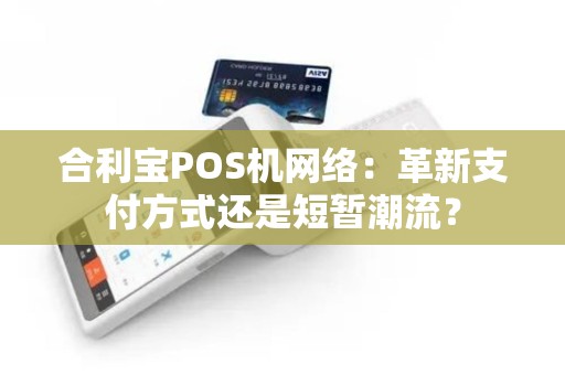 合利宝POS机网络：革新支付方式还是短暂潮流？