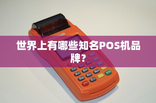 世界上有哪些知名POS机品牌？
