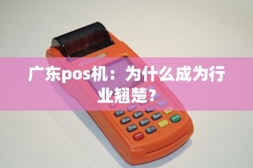 广东pos机：为什么成为行业翘楚？