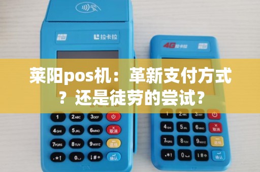 莱阳pos机：革新支付方式？还是徒劳的尝试？