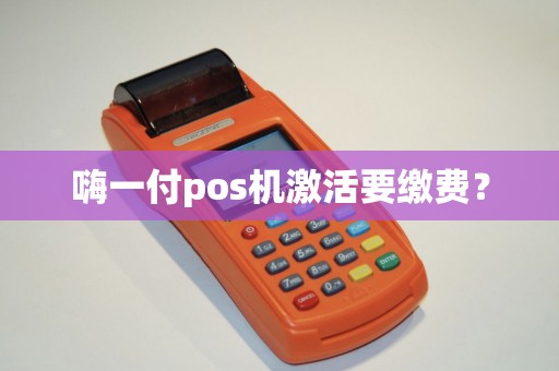 嗨一付pos机激活要缴费？
