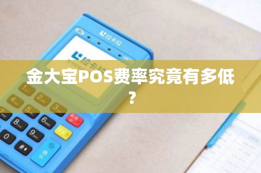 金大宝POS费率究竟有多低？