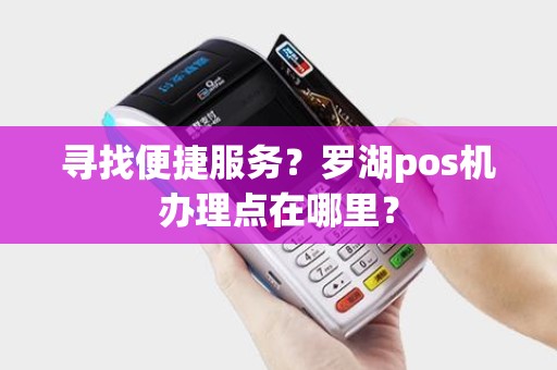 寻找便捷服务？罗湖pos机办理点在哪里？