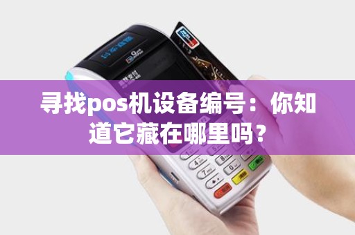 寻找pos机设备编号：你知道它藏在哪里吗？