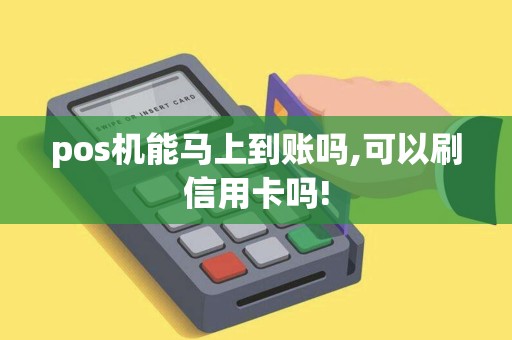 pos机能马上到账吗,可以刷信用卡吗!